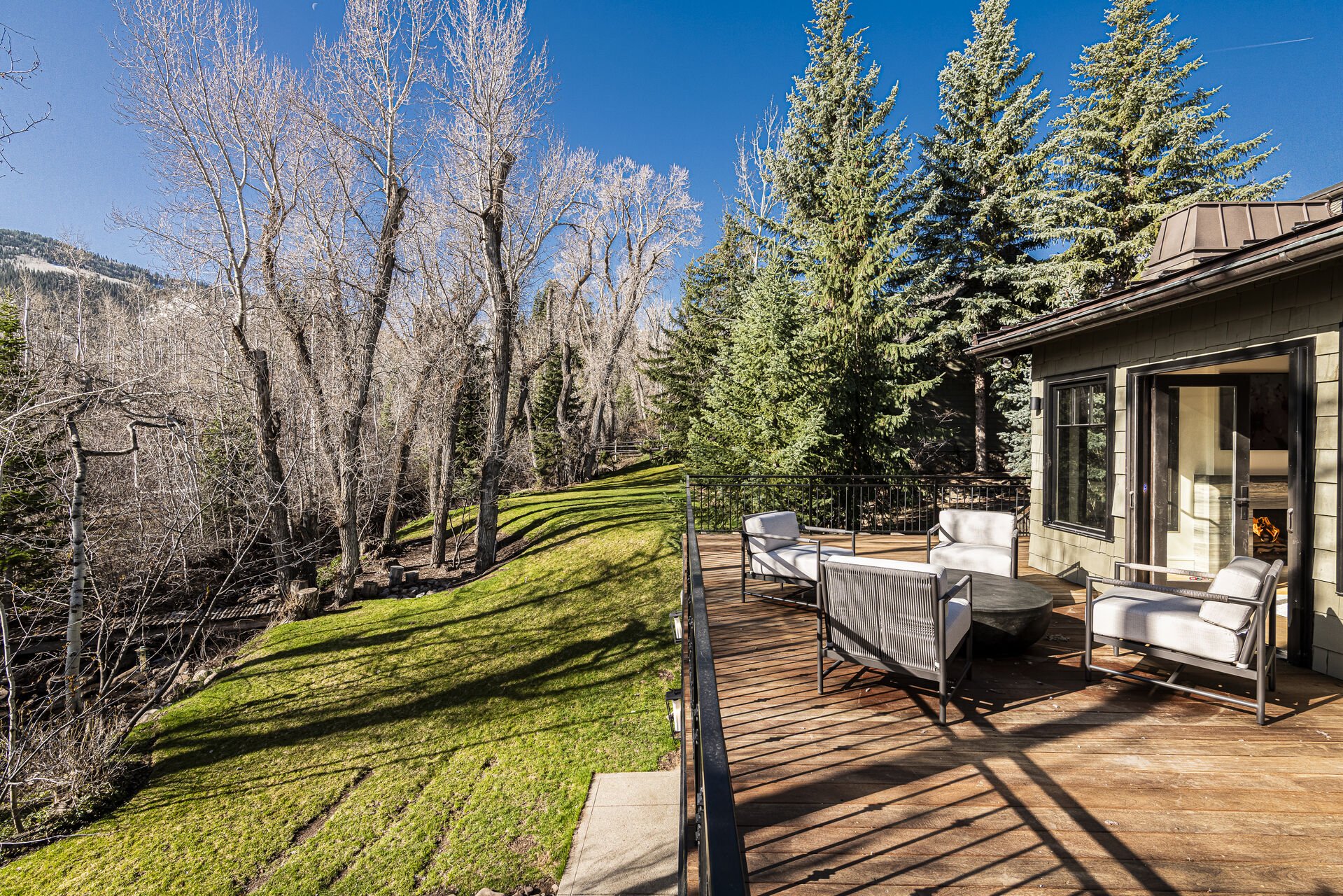 Sun Peak Manor House - Deck with peaceful views Sun Peak Manor House - Deck with peaceful views
