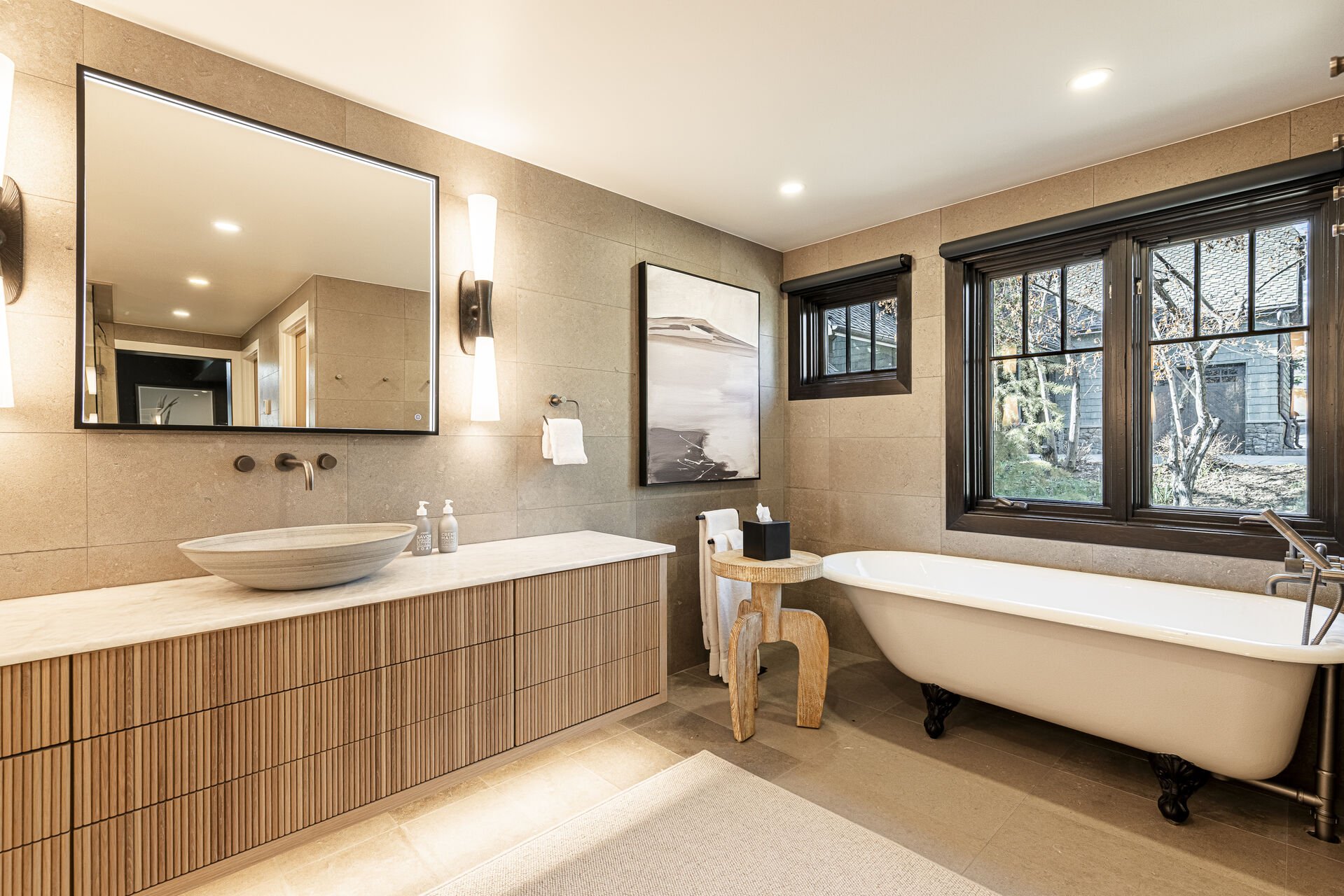 Sun Peak Manor House - Soaking tub, water closet, and two walk-in closets Sun Peak Manor House - Soaking tub, water closet, and two walk-in closets