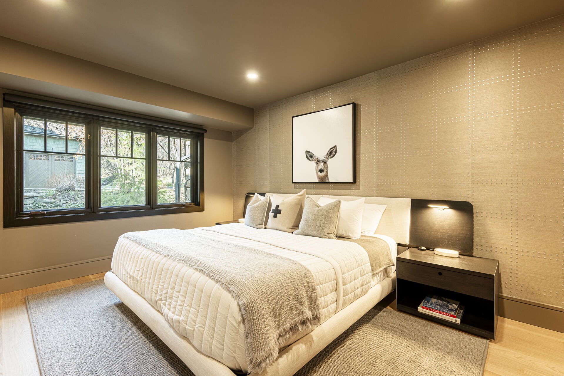 Sun Peak Manor House - Main Level Guest Bedroom 2 with a king bed and Smart TV Sun Peak Manor House - Main Level Guest Bedroom 2 with a king bed and Smart TV