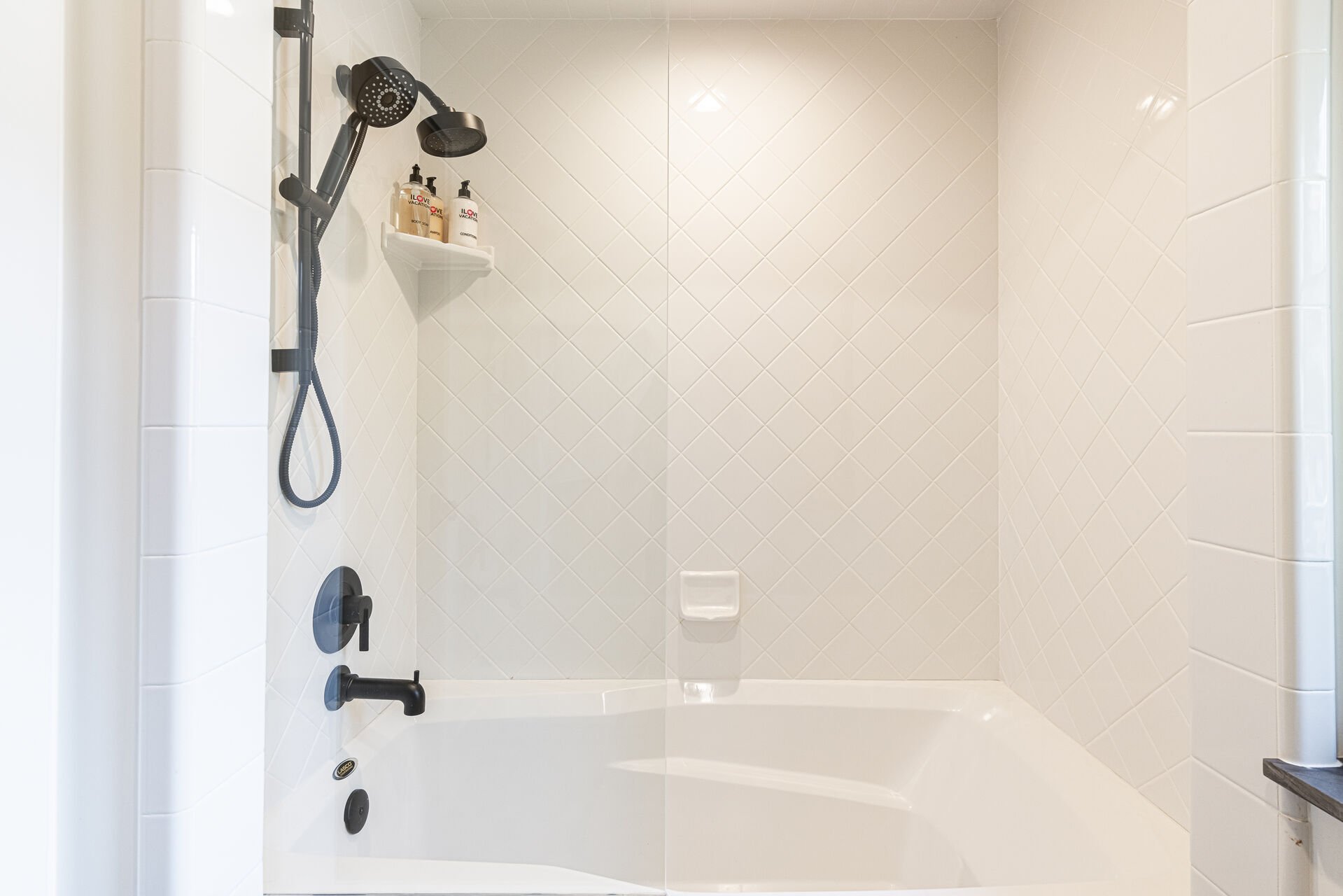 Sun Peak Manor House - Guest Bedroom 3 en suite with a separate tub/shower combo Sun Peak Manor House - Guest Bedroom 3 en suite with a separate tub/shower combo