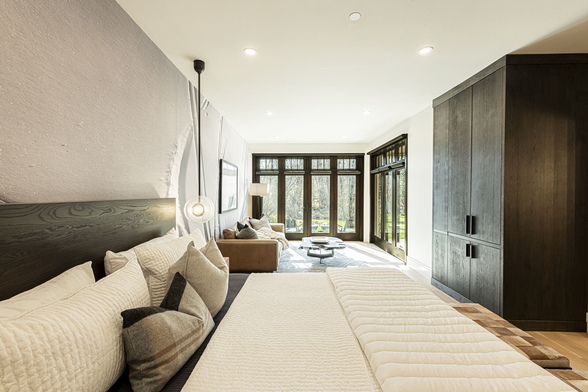 Sun Peak Manor House - Guest Bedroom 7 sitting area and storage closets Sun Peak Manor House - Guest Bedroom 7 sitting area and storage closets