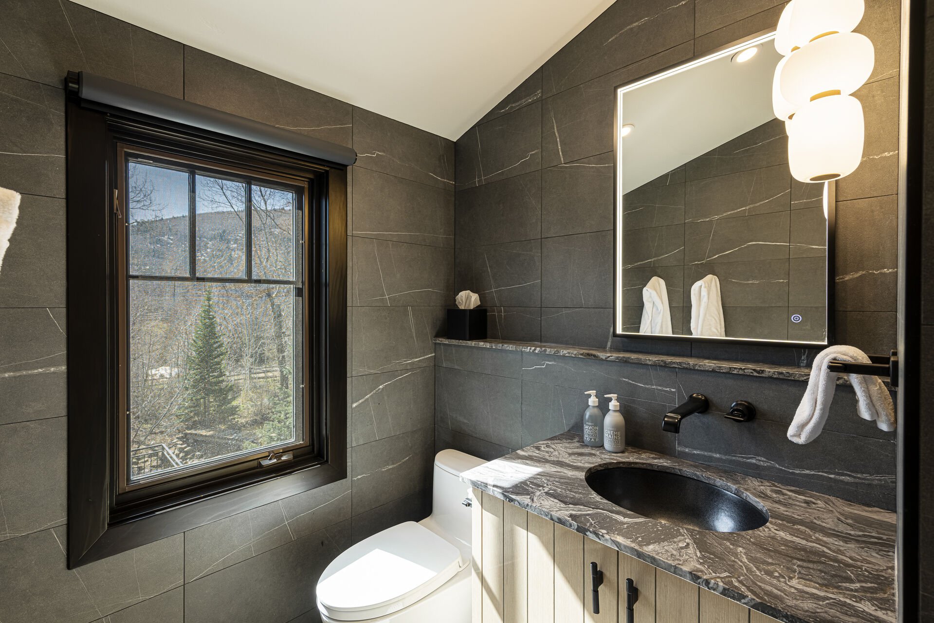 Sun Peak Manor House - Guest Bedroom 4 en suite with lighted mirror Sun Peak Manor House - Guest Bedroom 4 en suite with lighted mirror