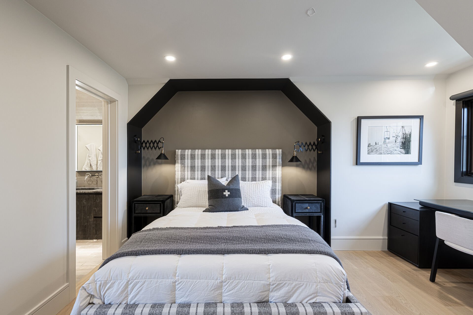 Sun Peak Manor House - Guest Bedroom 5 with a king bed and en suite Sun Peak Manor House - Guest Bedroom 5 with a king bed and en suite