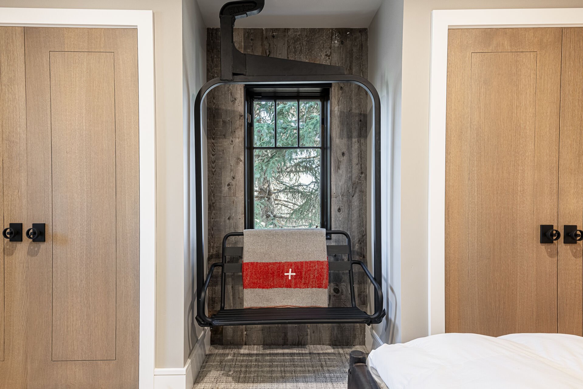 Iron Mountain Loft - Bedroom 11 chair lift seat Iron Mountain Loft - Bedroom 11 chair lift seat